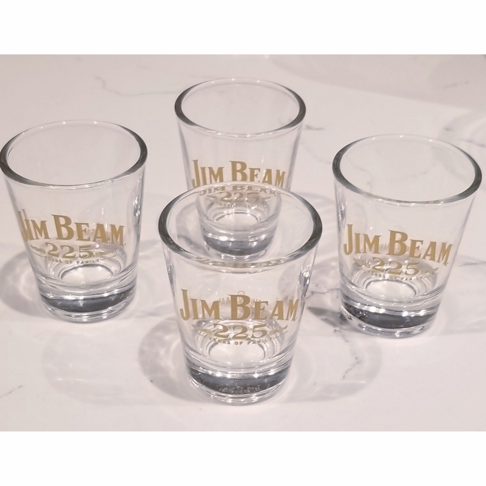 Set of 4 Jim Beam shot glasses